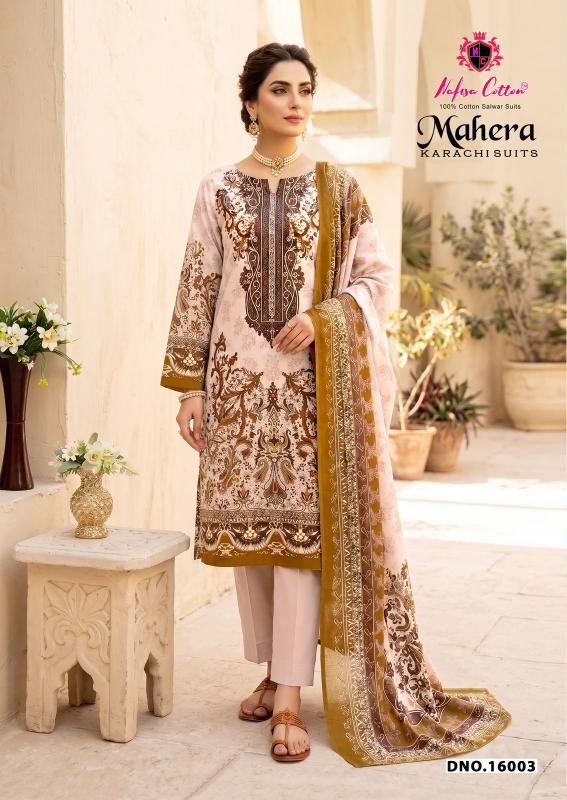 Nafisa mahera vol 16 cotton dress materials wholesale online